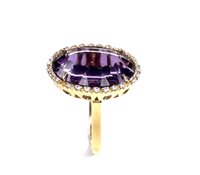 Anello Stocco Gioielli Donna in Oro rosa Ametista PPP - PPP